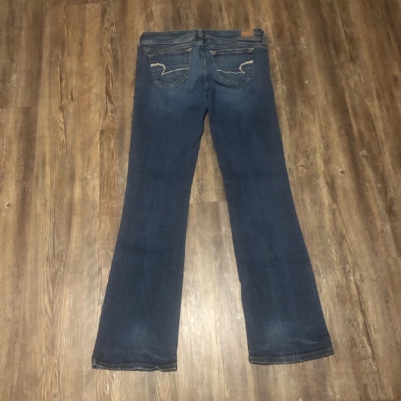 American Eagle Jeans Women's 2 Short Slim Boot Low Rise Western Bootcut Denim - Picture 4 of 4